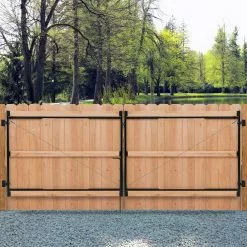 Adjust-A-Gate 3-Rail 60 in. H/60 in.- 96 in. W Kit-Contractor Series Double Drive Kit