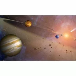 Biggies Asteroid View - Weather Proof Scene for Window Wells or Wall Mural - 100 in. x 60 in.