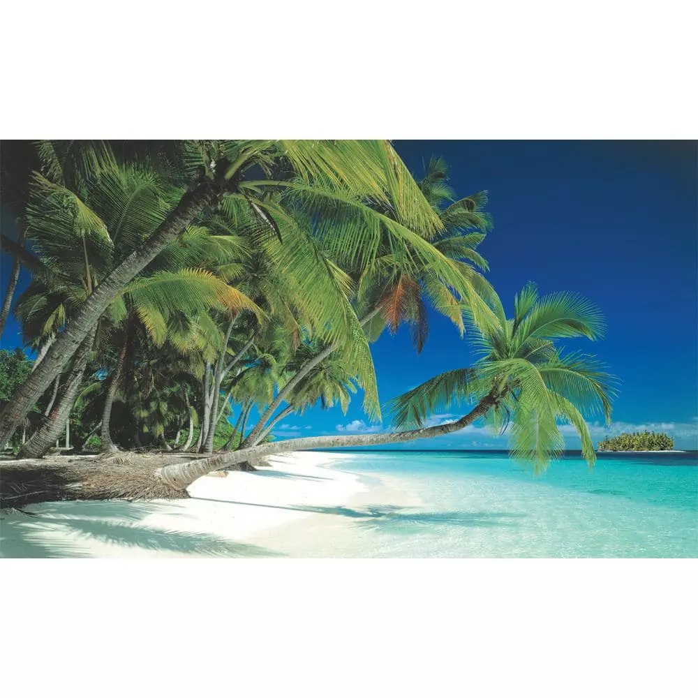 Biggies Beach View - Weather Proof Scene for Window Wells or Wall Mural - 100 in. x 60 in.