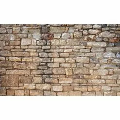 Biggies Stone View - Weather Proof Scene for Window Wells or Wall Mural - 120 in. x 60 in