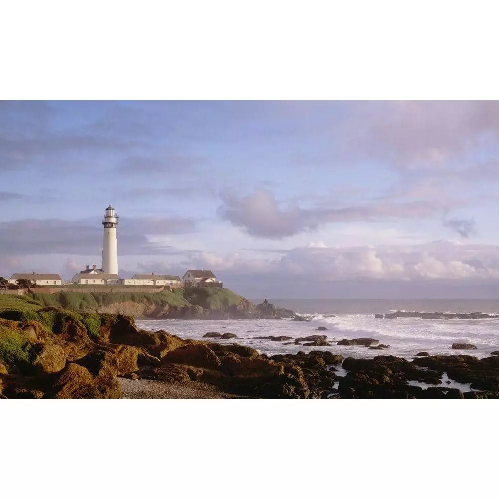 Biggies Coast Light View - Weather Proof Scene for Window Wells or Wall Mural - 120 in. x 60 in.