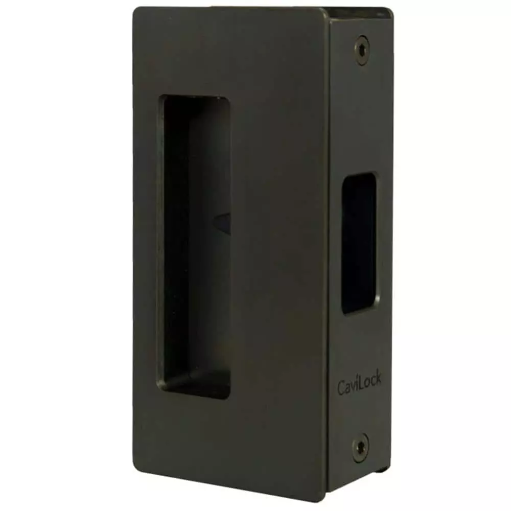 CS CAVITY SLIDER 200 Series CaviLock 1-3/4 in. Oil Rubbed Bronze Magnetic Privacy Non-Handed Pocket Door Lock