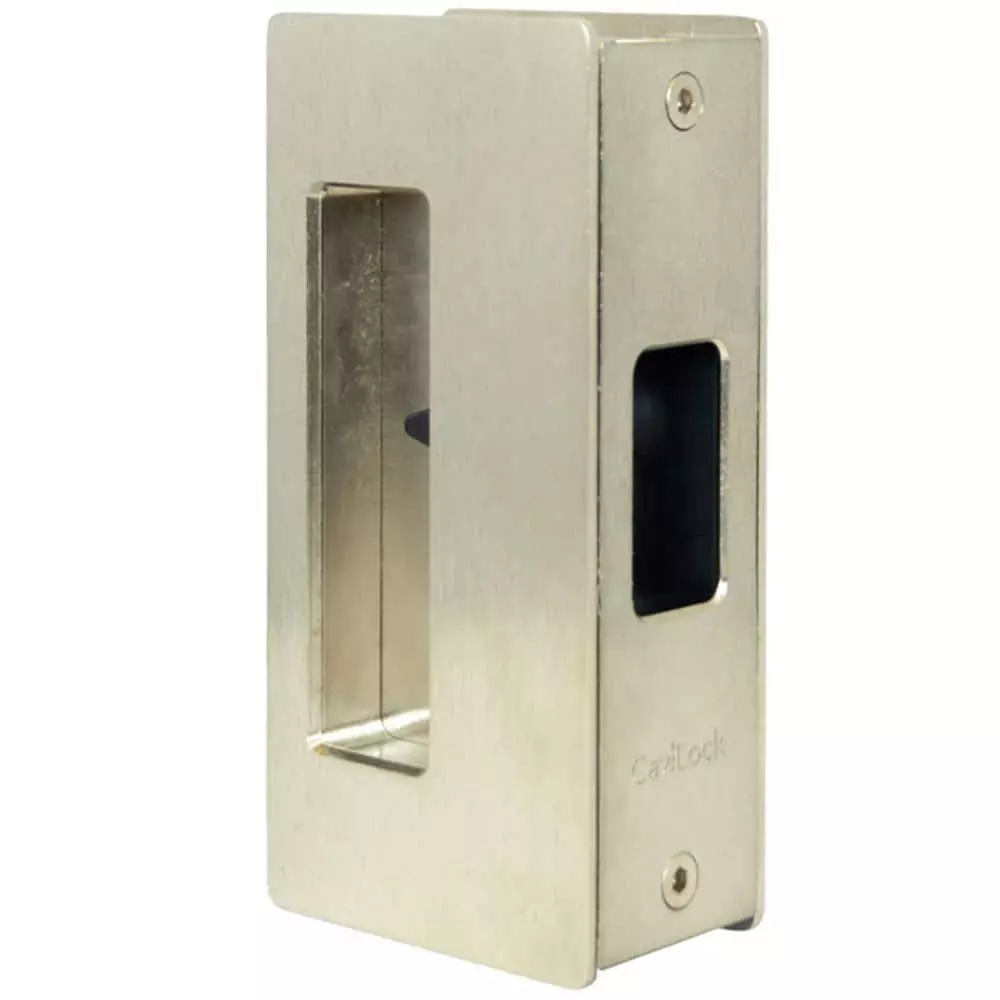 CS CAVITY SLIDER 200 Series CaviLock 1-3/4 in. Satin Nickel Magnetic Privacy Non-Handed Pocket Door Lock