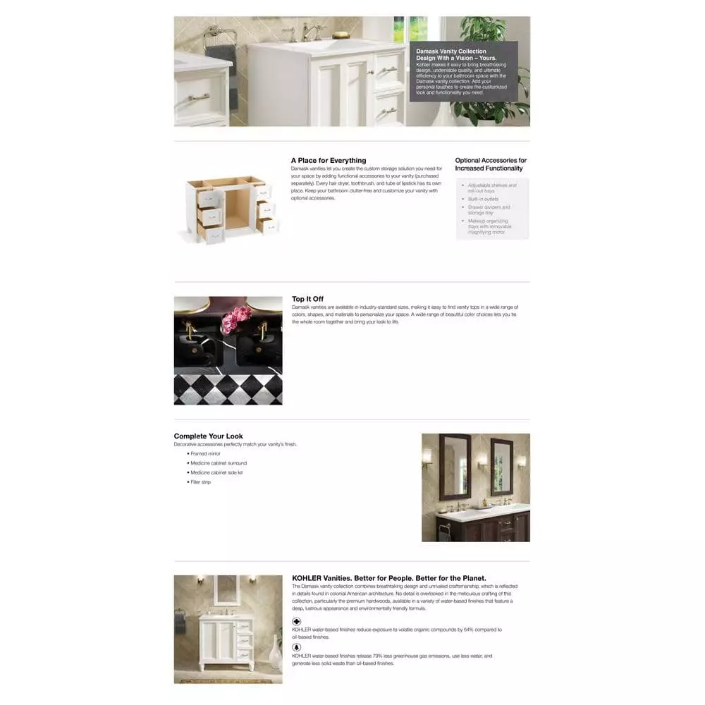 KOHLER Damask 3-3/4 in. Chrome Vanity Bar Cabinet Center-to-Center Pull - Image 3