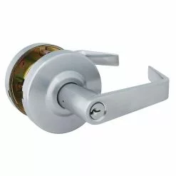 LIF Industries, Inc Commercial Steel Entrance Lockset Keyed Entry Door Lever
