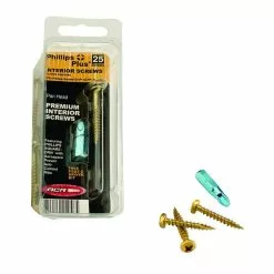 #7 5/8 in. Phillips-Square Pan-Head Wood Screws (25-Pack)