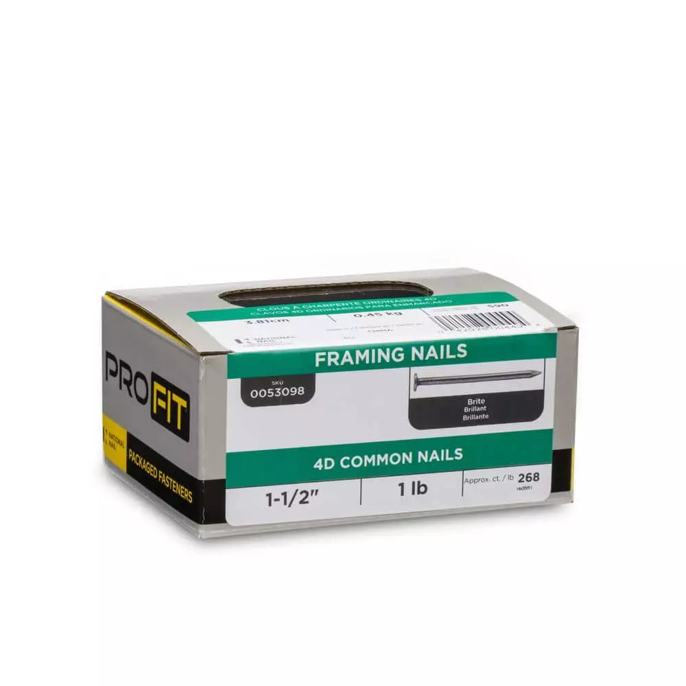 PRO-FIT 1-1/2 in. (4D) Brite Smooth Common Nail 1 lb. (268 ct) - Image 4