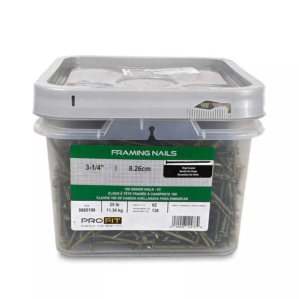 PRO-FIT 3-1/4 in. (16D) Vinyl Coated Sinker 25 lbs. (1550-Count) - Image 4