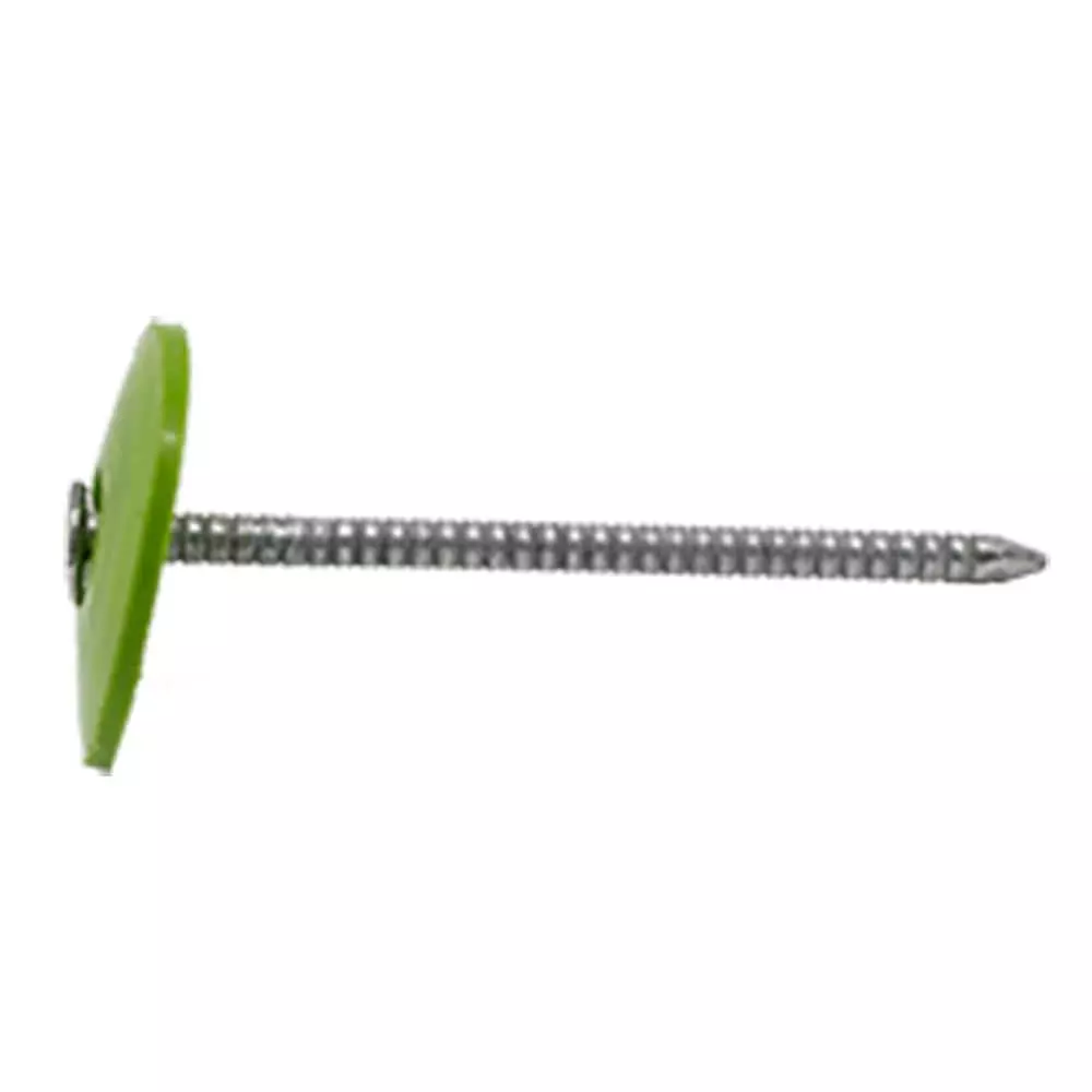 PRO-FIT 1 in. Electro Galvanized Ring Shank Nail with Plastic Cap (250-Count)