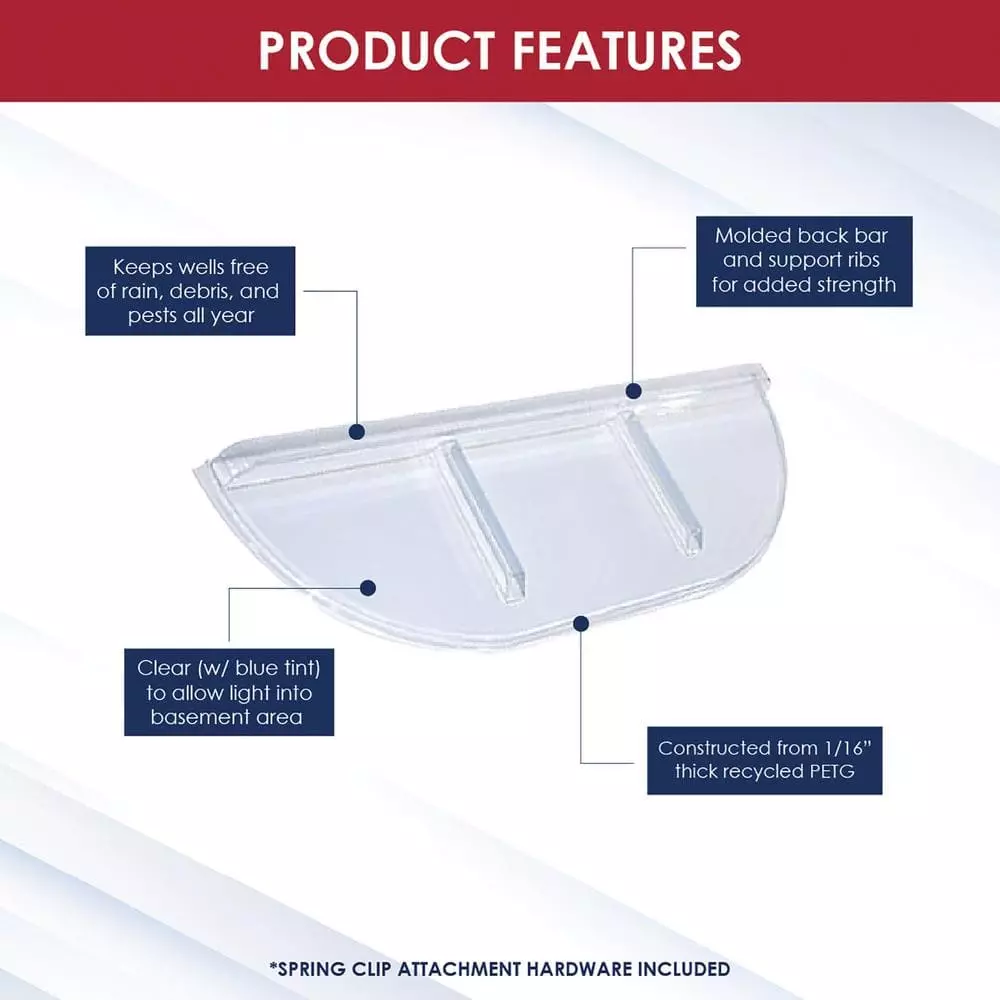 SHAPE PRODUCTS 39 in. W x 13 in. D x 2-1/2 in. H Economy Straight Flat Window Well Cover - Image 5