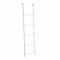 SHAPE PRODUCTS 5-Step White Steel Window Well Escape Ladder