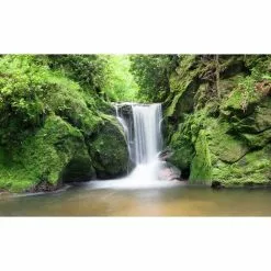 Biggies Waterfall Two View - Weather Proof Scene for Window Wells or Wall Mural - 120 in. x 60 in.